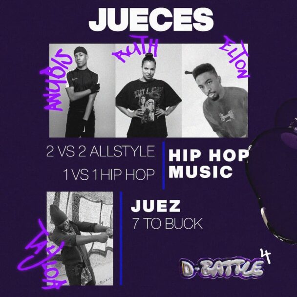 jueces del evento d-battle 4