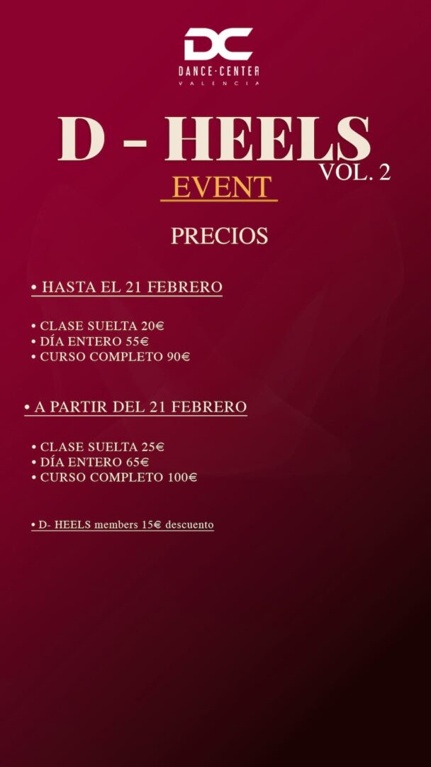 D-Heels Event Volumen 2 precios