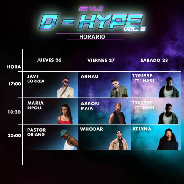 horarios evento d-hype volumen 5